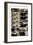 Zombies vs. Robots: No. 7 - Comic Page with Panels-Paul Davidson-Framed Art Print