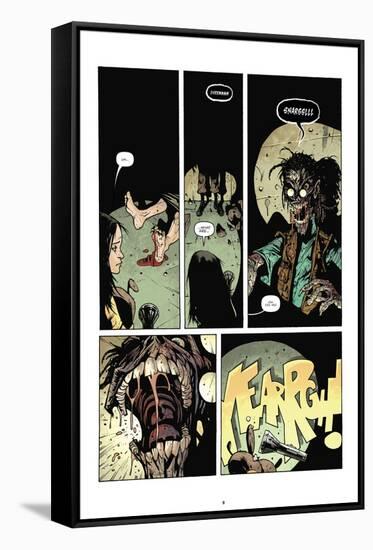 Zombies vs. Robots: No. 7 - Comic Page with Panels-Paul Davidson-Framed Stretched Canvas