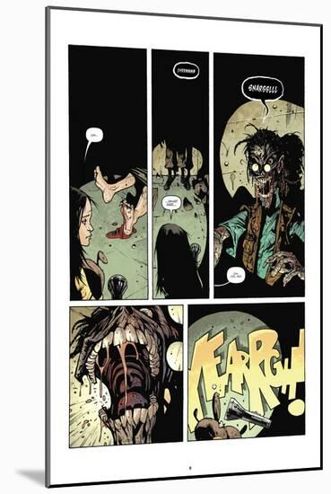 Zombies vs. Robots: No. 7 - Comic Page with Panels-Paul Davidson-Mounted Art Print