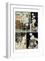 Zombies vs. Robots: No. 7 - Comic Page with Panels-Paul Davidson-Framed Art Print