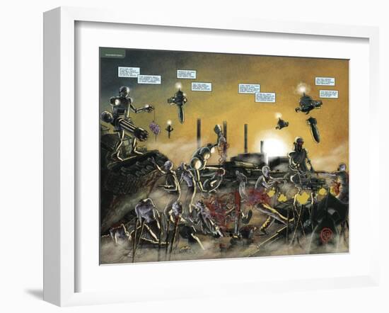 Zombies vs. Robots: No. 7 - Page Spread-Valentin Ramon-Framed Art Print