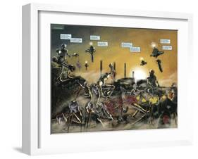 Zombies vs. Robots: No. 7 - Page Spread-Valentin Ramon-Framed Art Print