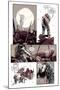 Zombies vs. Robots: No. 8 - Comic Page with Panels-Antonio Fuso-Mounted Art Print