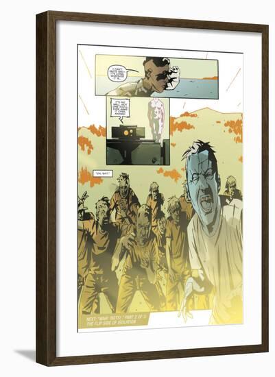 Zombies vs. Robots: No. 8 - Comic Page with Panels-Antonio Fuso-Framed Premium Giclee Print