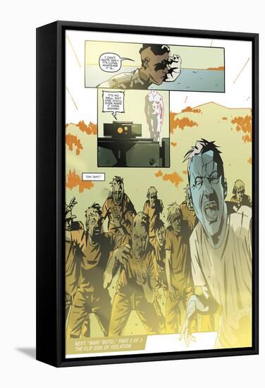 Zombies vs. Robots: No. 8 - Comic Page with Panels-Antonio Fuso-Framed Stretched Canvas