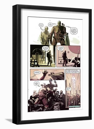 Zombies vs. Robots: No. 8 - Comic Page with Panels-Antonio Fuso-Framed Art Print