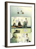 Zombies vs. Robots: No. 8 - Comic Page with Panels-Antonio Fuso-Framed Premium Giclee Print