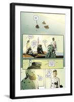 Zombies vs. Robots: No. 8 - Comic Page with Panels-Antonio Fuso-Framed Premium Giclee Print