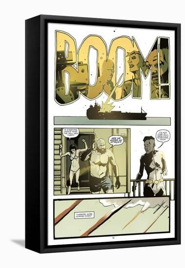 Zombies vs. Robots: No. 8 - Comic Page with Panels-Antonio Fuso-Framed Stretched Canvas