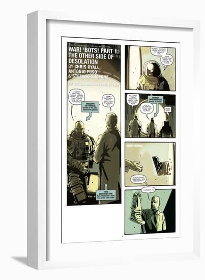 Zombies vs. Robots: No. 8 - Comic Page with Panels-Antonio Fuso-Framed Art Print