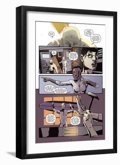 Zombies vs. Robots: No. 9 - Comic Page with Panels-Antonio Fuso-Framed Art Print