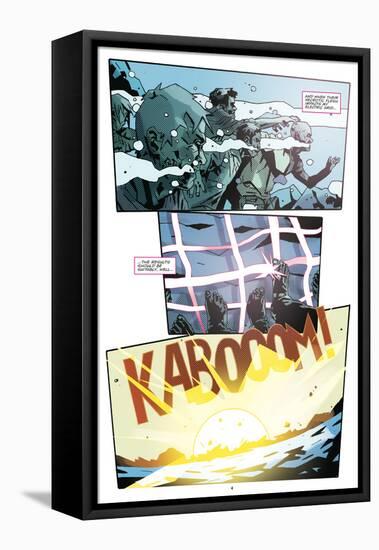 Zombies vs. Robots: No. 9 - Comic Page with Panels-Antonio Fuso-Framed Stretched Canvas