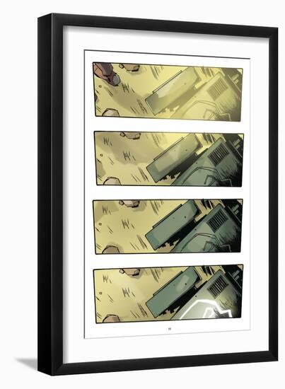 Zombies vs. Robots: No. 9 - Comic Page with Panels-Antonio Fuso-Framed Art Print