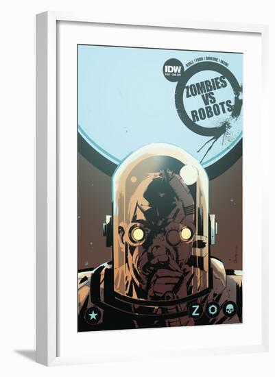 Zombies vs. Robots: No. 9 - Cover Art-Antonio Fuso-Framed Premium Giclee Print