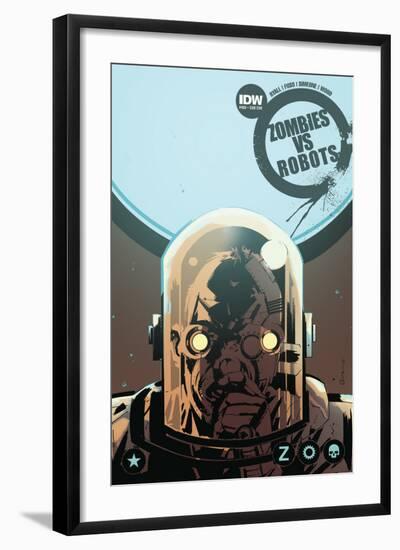 Zombies vs. Robots: No. 9 - Cover Art-Antonio Fuso-Framed Premium Giclee Print