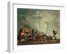 Zombies vs. Robots: Undercity - Page Spread-Fabio Listrani-Framed Art Print