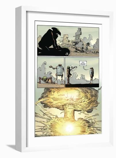 Zombies vs. Robots: Volume 1 - Comic Page with Panels-Val Mayerik-Framed Art Print