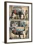 Zombies vs. Robots: Volume 1 - Comic Page with Panels-Val Mayerik-Framed Premium Giclee Print