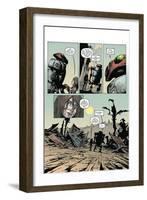 Zombies vs. Robots: Volume 1 - Comic Page with Panels-Val Mayerik-Framed Art Print