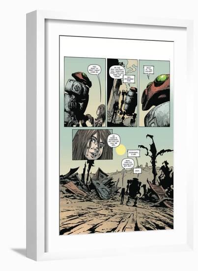 Zombies vs. Robots: Volume 1 - Comic Page with Panels-Val Mayerik-Framed Art Print