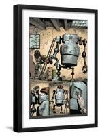 Zombies vs. Robots: Volume 1 - Comic Page with Panels-Val Mayerik-Framed Art Print