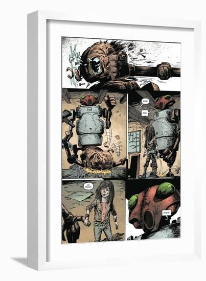 Zombies vs. Robots: Volume 1 - Comic Page with Panels-Val Mayerik-Framed Art Print