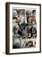 Zombies vs. Robots: Volume 1 - Comic Page with Panels-Val Mayerik-Framed Art Print