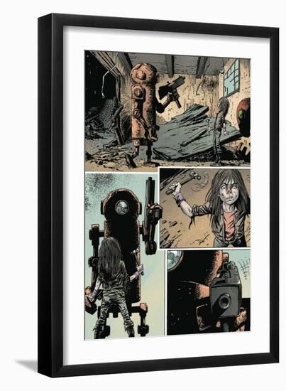 Zombies vs. Robots: Volume 1 - Comic Page with Panels-Val Mayerik-Framed Art Print