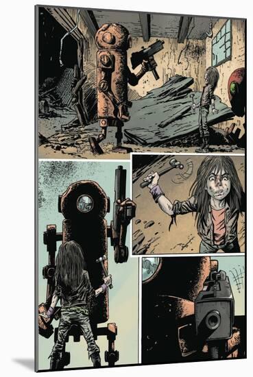 Zombies vs. Robots: Volume 1 - Comic Page with Panels-Val Mayerik-Mounted Art Print