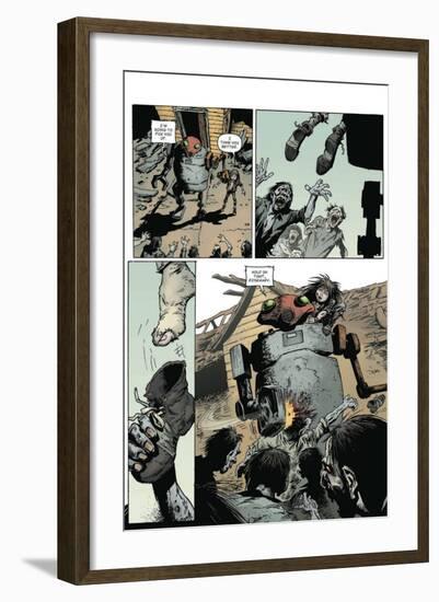 Zombies vs. Robots: Volume 1 - Comic Page with Panels-Val Mayerik-Framed Premium Giclee Print