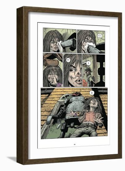 Zombies vs. Robots: Volume 1 - Comic Page with Panels-Val Mayerik-Framed Art Print