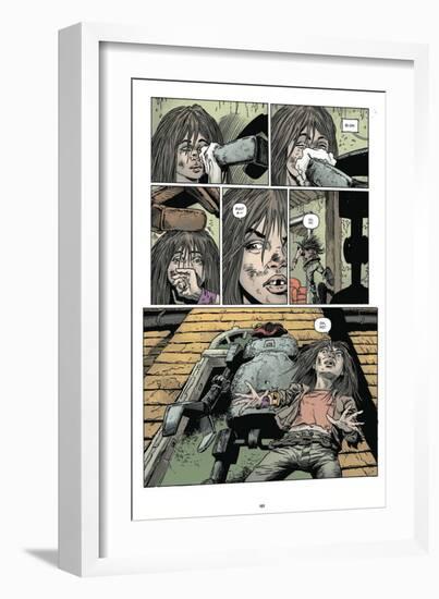 Zombies vs. Robots: Volume 1 - Comic Page with Panels-Val Mayerik-Framed Art Print