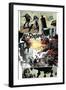 Zombies vs. Robots: Volume 1 - Comic Page with Panels-Val Mayerik-Framed Art Print