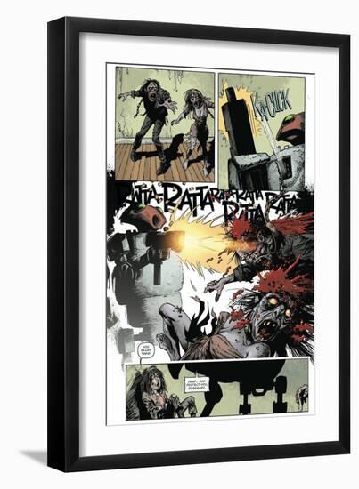 Zombies vs. Robots: Volume 1 - Comic Page with Panels-Val Mayerik-Framed Art Print