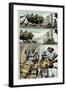 Zombies vs. Robots: Volume 1 - Comic Page with Panels-Val Mayerik-Framed Premium Giclee Print