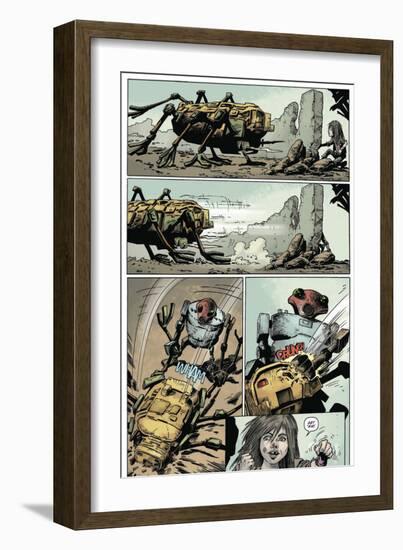 Zombies vs. Robots: Volume 1 - Comic Page with Panels-Val Mayerik-Framed Art Print