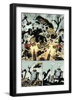 Zombies vs. Robots: Volume 1 - Comic Page with Panels-Val Mayerik-Framed Art Print