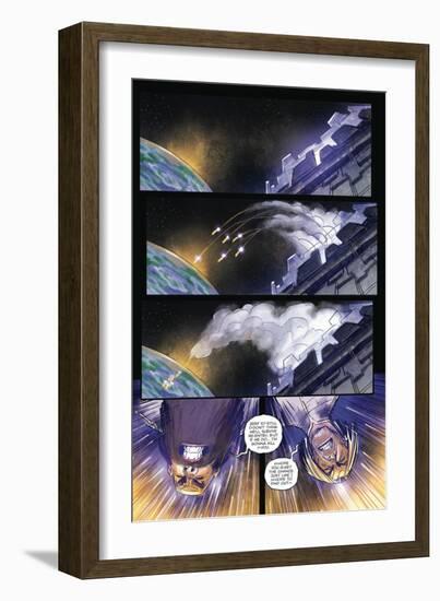 Zombies vs. Robots: Volume 1 - Comic Page with Panels-Anthony Diecidue-Framed Art Print