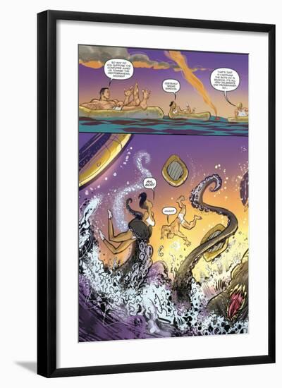 Zombies vs. Robots: Volume 1 - Comic Page with Panels-Anthony Diecidue-Framed Art Print