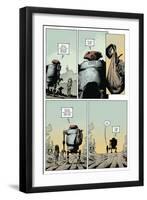 Zombies vs. Robots: Volume 1 - Comic Page with Panels-Val Mayerik-Framed Art Print