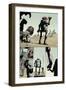 Zombies vs. Robots: Volume 1 - Comic Page with Panels-Val Mayerik-Framed Art Print