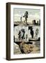 Zombies vs. Robots: Volume 1 - Comic Page with Panels-Val Mayerik-Framed Art Print