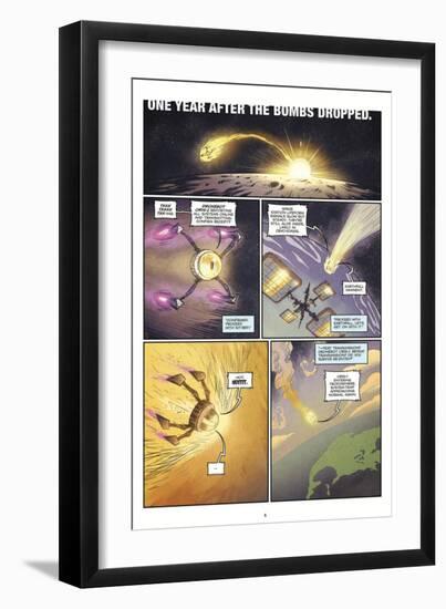 Zombies vs. Robots: Volume 1 - Comic Page with Panels-Anthony Diecidue-Framed Art Print