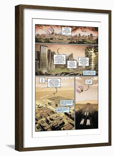 Zombies vs. Robots: Volume 1 - Comic Page with Panels-Anthony Diecidue-Framed Premium Giclee Print