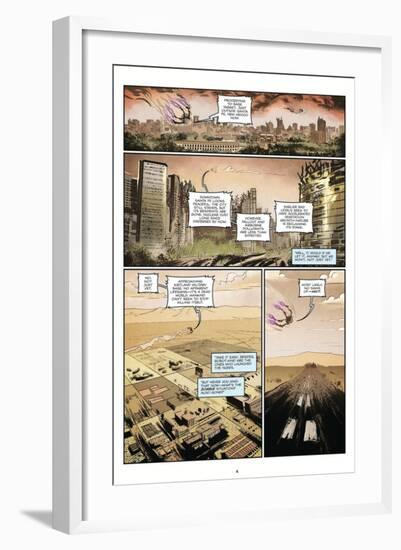 Zombies vs. Robots: Volume 1 - Comic Page with Panels-Anthony Diecidue-Framed Art Print