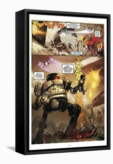 Zombies vs. Robots: Volume 1 - Comic Page with Panels-Anthony Diecidue-Framed Stretched Canvas