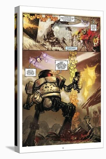 Zombies vs. Robots: Volume 1 - Comic Page with Panels-Anthony Diecidue-Stretched Canvas