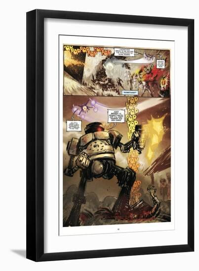 Zombies vs. Robots: Volume 1 - Comic Page with Panels-Anthony Diecidue-Framed Art Print