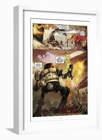 Zombies vs. Robots: Volume 1 - Comic Page with Panels-Anthony Diecidue-Framed Art Print