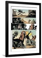 Zombies vs. Robots: Volume 1 - Comic Page with Panels-Val Mayerik-Framed Art Print